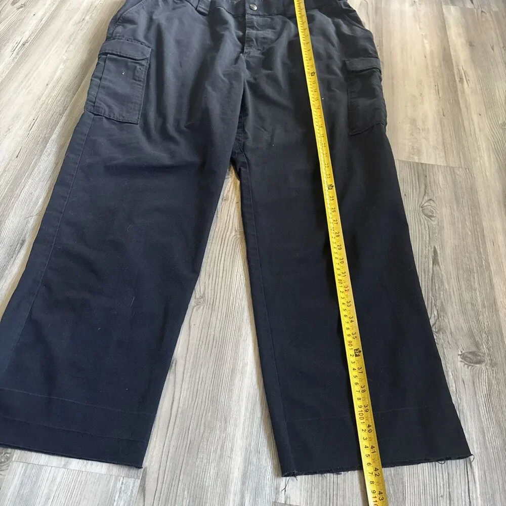 5.11 Tactical Heavy Blue Cargo Work  Uniform  Pants With Pockets Size 42
